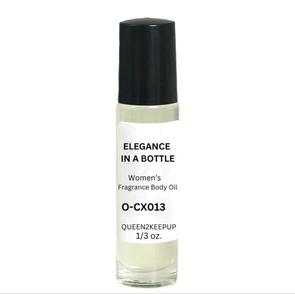 Elegance In A Bottle (Women) Body Oil 10 ml Fragrance Natural 1/3 oz Roll-On - Picture 1 of 5